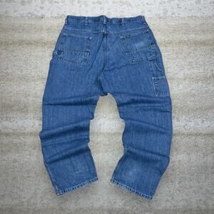 Vintage Y2K Key Imperial Carpenter Jeans 40x32 Baggy Wide Leg Fit Medium Wash